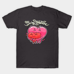 Hugging Valentine Hearts T-Shirt